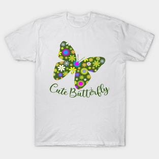 Lovely Butterflies Design - Cute Butterfly T-Shirt